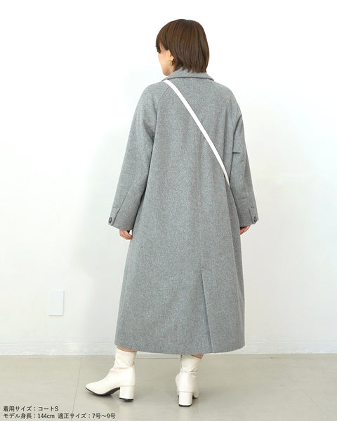 画像をギャラリービューアに読み込む, ウールチェスターロングコート(Japan Fabric)【543】