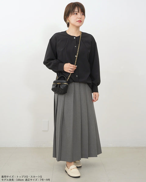 画像をギャラリービューアに読み込む, ロングプリーツスカート【548】