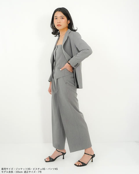 画像をギャラリービューアに読み込む, タックワイドパンツ(セットアップ可能)【622】