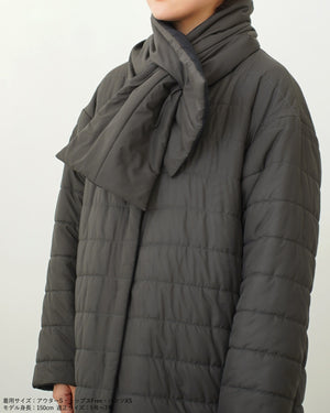 マフラー付きリバーシブル中綿コート【562】