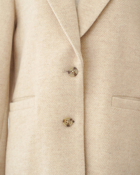 画像をギャラリービューアに読み込む, ヘリンボーンウールブレザー(Japan Fabric)【560】