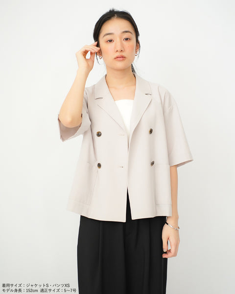 画像をギャラリービューアに読み込む, ハーフスリーブクロップドジャケット【277】