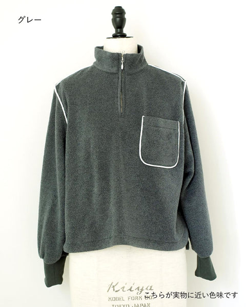 画像をギャラリービューアに読み込む, ハーフZIPニットソー【535】