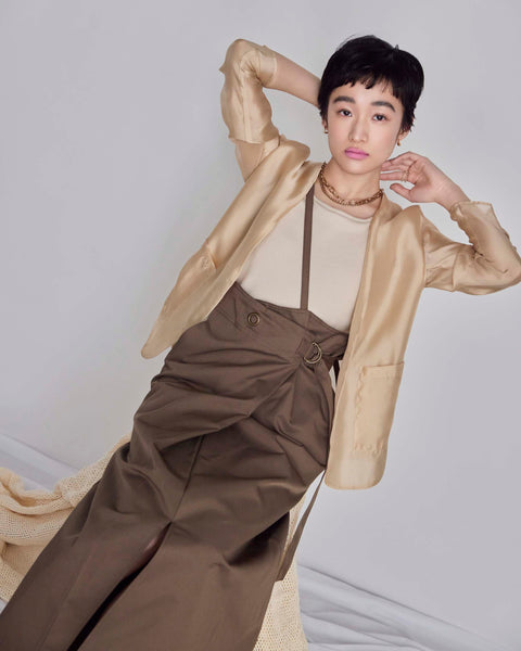 画像をギャラリービューアに読み込む, 小柄/低身長/低身長羽織/低身長ジャケット/シアージャケット/低身長シアージャケット/低身長コーディネート/ジャケット