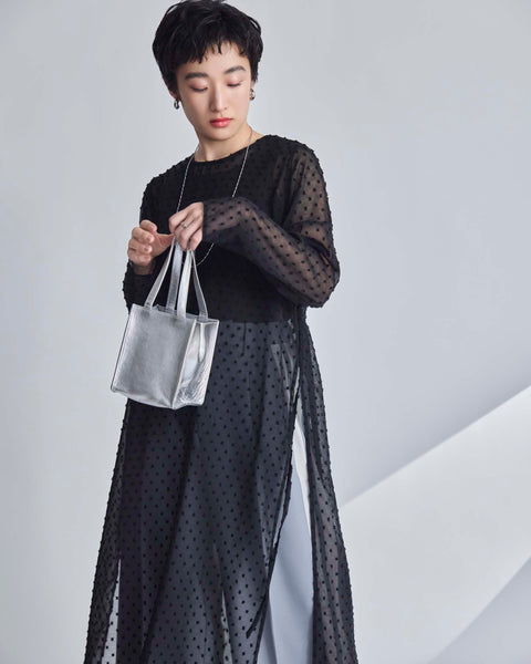 画像をギャラリービューアに読み込む, 小柄/低身長/低身長用/低身長ワンピース/小柄ワンピース/スリットワンピース/シアーワンピース/低身長シアーワンピース/レオヤード/低身長コーデ