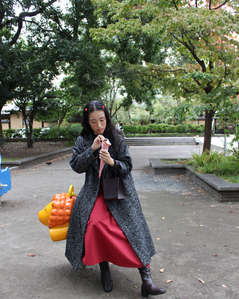 画像をギャラリービューアに読み込む, ヴィンテージナイロンスカート【371】