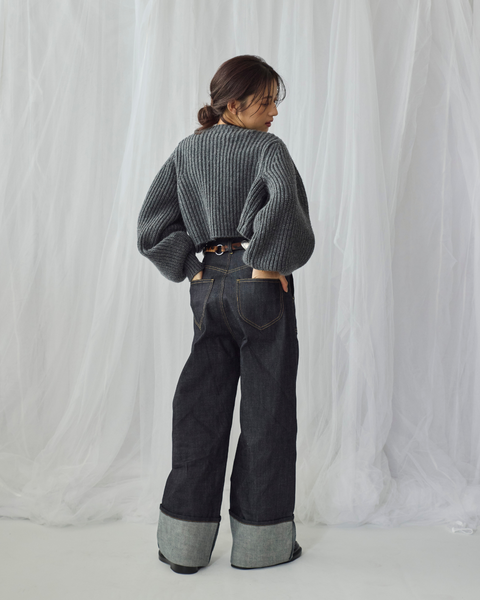 画像をギャラリービューアに読み込む, 低身長/小柄用/小柄用ボレロ/ニットボレロ/低身長必見/小柄用羽織り/韓国/羽織り/ボレロ/低身長パンツ/低身長用ボトム/ボトム/デニムパンツ/小柄用/XSサイズ/SSサイズ/147㎝/低身長ブランド/低身長デニムパンツ/韓国風/小柄韓国/デニム/ロールアップデニム