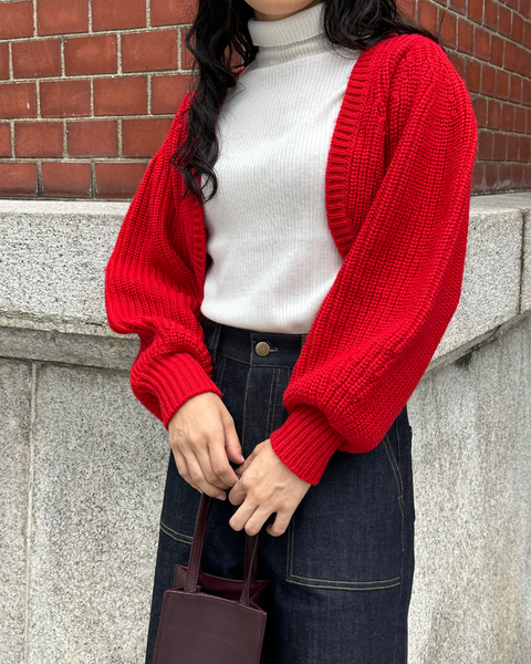 画像をギャラリービューアに読み込む, 低身長/小柄用/小柄用ボレロ/ニットボレロ/低身長必見/小柄用羽織り/韓国/羽織り/ボレロ