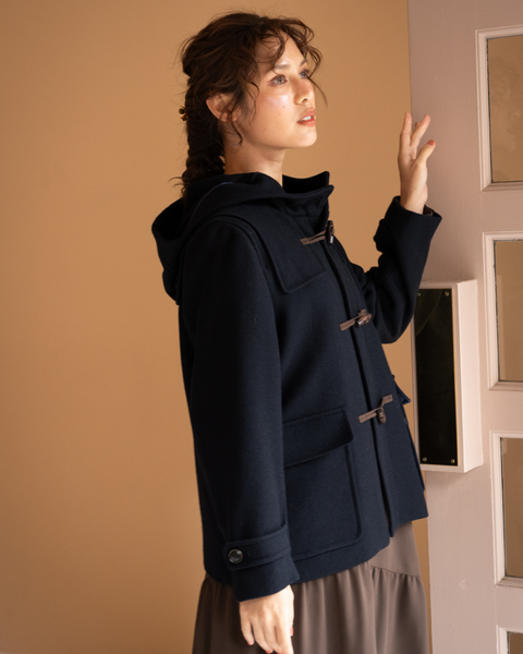 画像をギャラリービューアに読み込む, ウールショートダッフルコート【286】