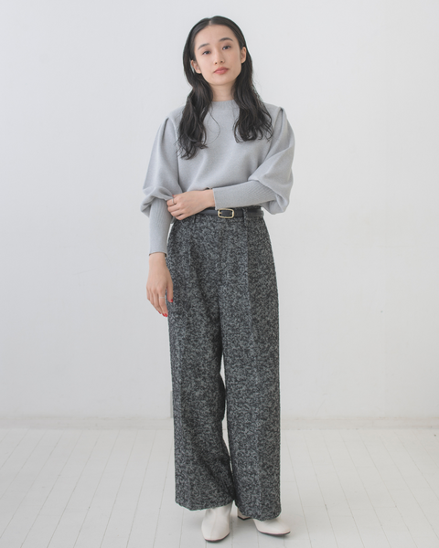 画像をギャラリービューアに読み込む, へリンボーンウールパンツ(Japan Fabric)【692】