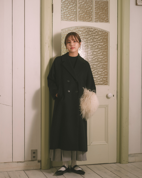 画像をギャラリービューアに読み込む, 低身長向けアウター/低身長向けコート/小柄アウター/小柄コート/アウター/コート/低身長/2025AW/ウールコート/国産上質生地