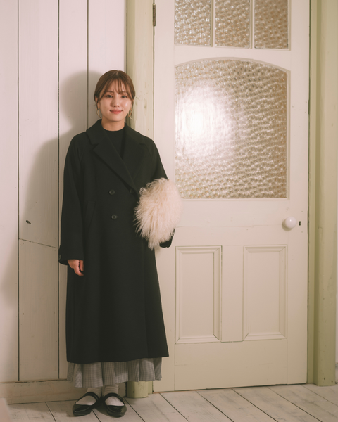 画像をギャラリービューアに読み込む, 低身長向けアウター/低身長向けコート/小柄アウター/小柄コート/アウター/コート/低身長/2025AW/ウールコート/国産上質生地