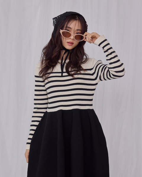 画像をギャラリービューアに読み込む, 低身長ワンピース/低身長用/小柄ワンピース/小柄用/147㎝/SSサイス/XSサイズ/ワンピース/低身長用ニットワンピース/お直し不要ワンピース/ニットワンピース