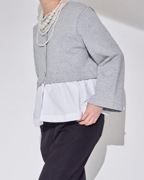 画像をギャラリービューアに読み込む, 低身長用トップス/小柄用/低身長/小柄羽織/カーディガン/低身長ブランド/小柄ブランド/フリルカーディガン/小柄カーディガン/小柄トップス/デザイントップス/韓国