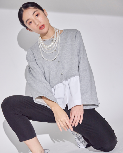 画像をギャラリービューアに読み込む, 低身長用トップス/小柄用/低身長/小柄羽織/カーディガン/低身長ブランド/小柄ブランド/フリルカーディガン/小柄カーディガン/小柄トップス/デザイントップス/韓国