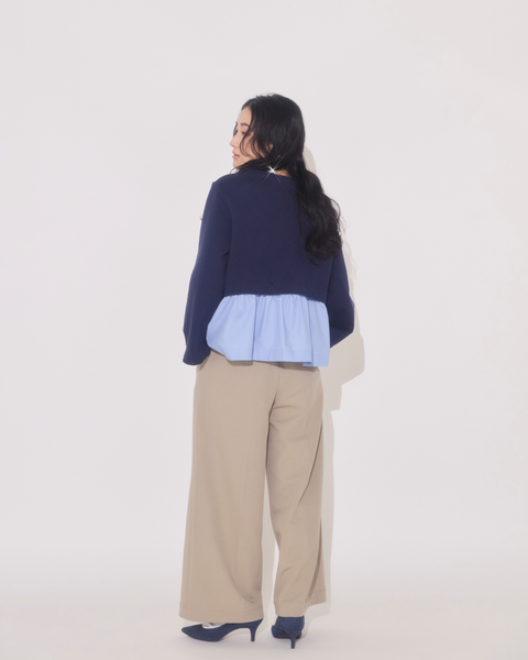 画像をギャラリービューアに読み込む, 低身長用トップス/小柄用/低身長/小柄羽織/カーディガン/低身長ブランド/小柄ブランド/フリルカーディガン/小柄カーディガン/小柄トップス/デザイントップス/韓国