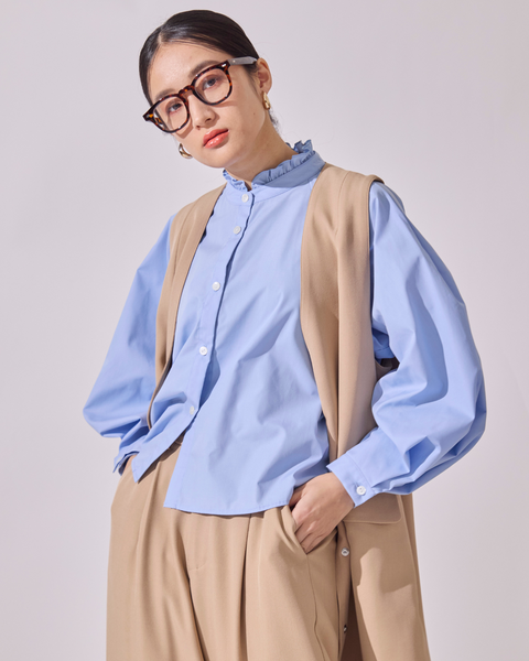 画像をギャラリービューアに読み込む, ノーカラーセミロングジレ(ブラック・ベージュのみセットアップ可能)【523】