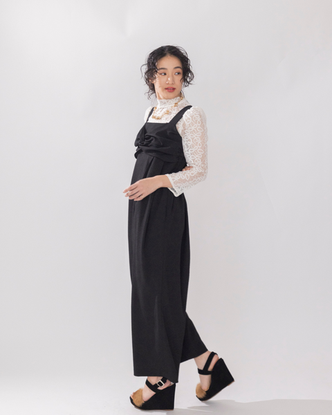 画像をギャラリービューアに読み込む, 低身長向けワンピース/低身長向けオケージョン/小柄オールインワン/オケージョン/低身長/2025S/小柄セレモニー/セレモニー/低身長ブランド/小柄ブランド/オールインワン/スーツ/小柄スーツ/小柄お出掛け服/セレモニー服