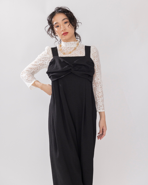 画像をギャラリービューアに読み込む, 低身長向けワンピース/低身長向けオケージョン/小柄オールインワン/オケージョン/低身長/2025S/小柄セレモニー/セレモニー/低身長ブランド/小柄ブランド/オールインワン/スーツ/小柄スーツ/小柄お出掛け服/セレモニー服