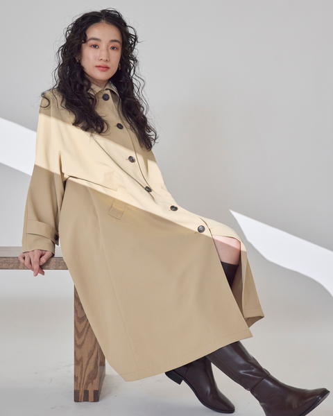 画像をギャラリービューアに読み込む, 低身長向けアウター/低身長向けコート/小柄アウター/小柄コート/アウター/コート/低身長/2025S/小柄スプリングコート/スプリングコート/トレンチコート/春コート/小柄春コート/低身長ブランド/小柄ブランド