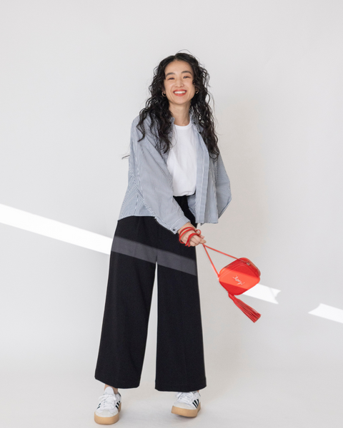 画像をギャラリービューアに読み込む, 低身長パンツ/小柄パンツ/低身長用ボトム/低身長用/韓国系/韓国風/低身長コーディネート/小柄コーデ/パンツコーデ