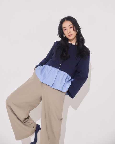 画像をギャラリービューアに読み込む, 低身長パンツ/小柄パンツ/低身長用ボトム/低身長用/韓国系/韓国風/低身長コーディネート/小柄コーデ/パンツコーデ