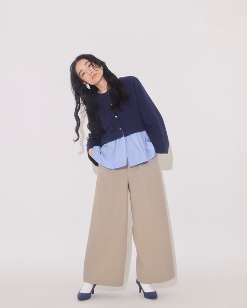 画像をギャラリービューアに読み込む, 低身長パンツ/小柄パンツ/低身長用ボトム/低身長用/韓国系/韓国風/低身長コーディネート/小柄コーデ/パンツコーデ