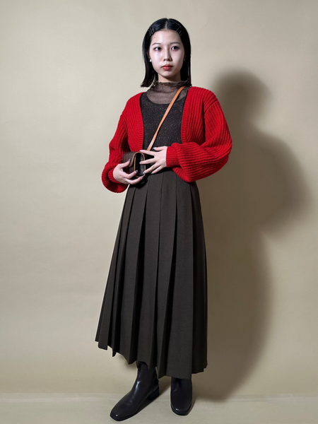 画像をギャラリービューアに読み込む, ロングプリーツスカート【548】