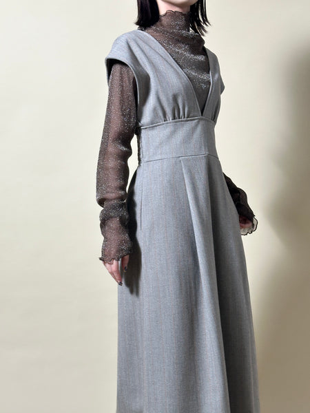 画像をギャラリービューアに読み込む, ハイウエストⅤジャンパースカート【694】