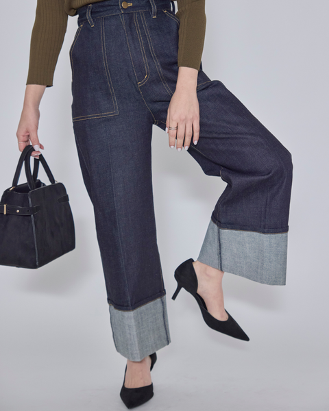 画像をギャラリービューアに読み込む, 低身長パンツ/低身長用ボトム/ボトム/デニムパンツ/小柄用/XSサイズ/SSサイズ/147㎝/低身長ブランド/低身長デニムパンツ/韓国風/小柄韓国/デニム/ロールアップデニム/低身長/小柄/小柄デニム