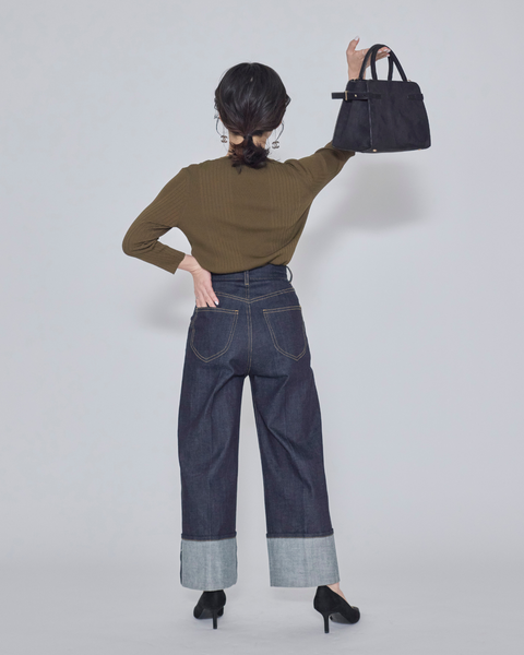 画像をギャラリービューアに読み込む, 低身長パンツ/低身長用ボトム/ボトム/デニムパンツ/小柄用/XSサイズ/SSサイズ/147㎝/低身長ブランド/低身長デニムパンツ/韓国風/小柄韓国/デニム/ロールアップデニム/低身長/小柄/小柄デニム