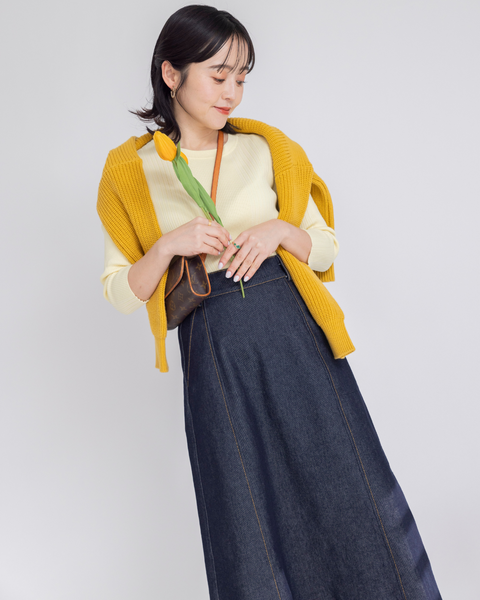 画像をギャラリービューアに読み込む, 低身長用TOPS/トップス/リブニット/小柄ブランド/低身長ブランド/小柄用トップス/ニット/小柄/Sサイズ/SSサイズ/コーディネート/小柄用ニット