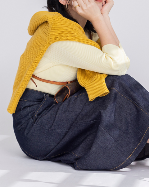 画像をギャラリービューアに読み込む, 低身長用TOPS/トップス/リブニット/小柄ブランド/低身長ブランド/小柄用トップス/ニット/小柄/Sサイズ/SSサイズ/コーディネート/小柄用ニット