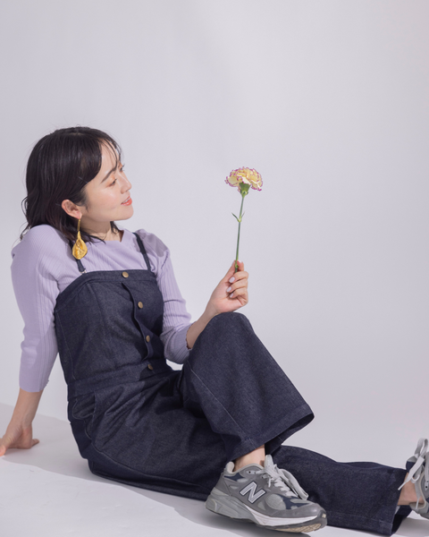 画像をギャラリービューアに読み込む, デニムベアオールインワン【675】