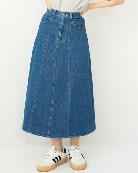 画像をギャラリービューアに読み込む, 低身長スカート/小柄スカート/低身長スカート/お直しいらず/低身長用/小柄用/低身長用ボトム/デニムスカート/小柄デニムスカート/低身長デニムスカート