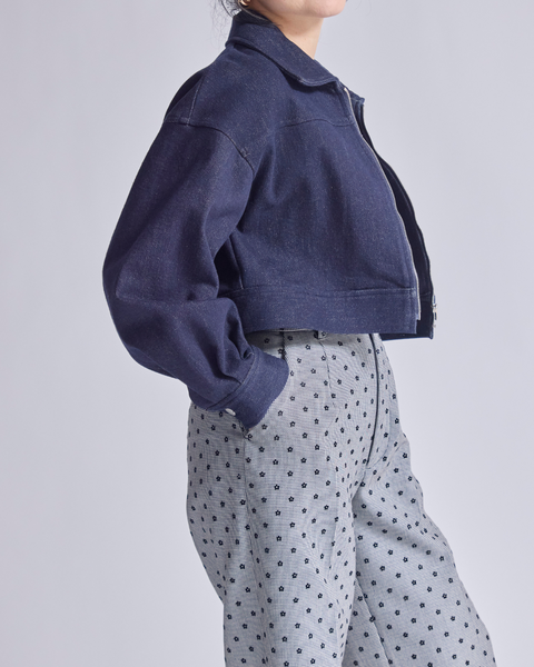 画像をギャラリービューアに読み込む, 低身長ジャケット/小柄ジャケット/低身長アウター/お直しいらず/低身長用/小柄用/低身長用羽織/デニム/小柄デニム/低身長デニム/デニムジャケット/小柄デニムジャケット