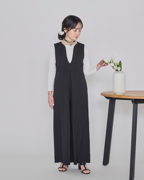 画像をギャラリービューアに読み込む, 低身長サロペット/小柄サロペット/低身長オールインワン/オールインワン/小柄/低身長/低身長ブランド/大人コーディネート/低身長コーディネート