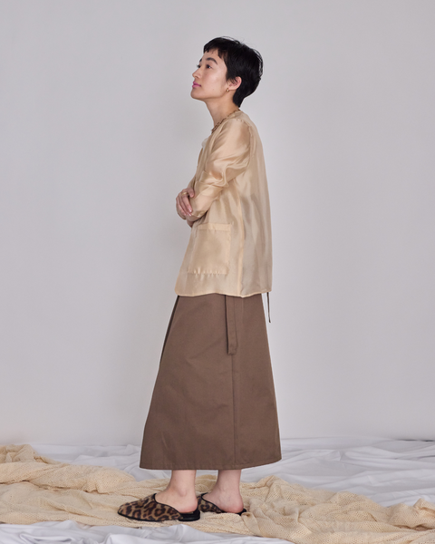 画像をギャラリービューアに読み込む, オーガンジーシアージャケット【749】