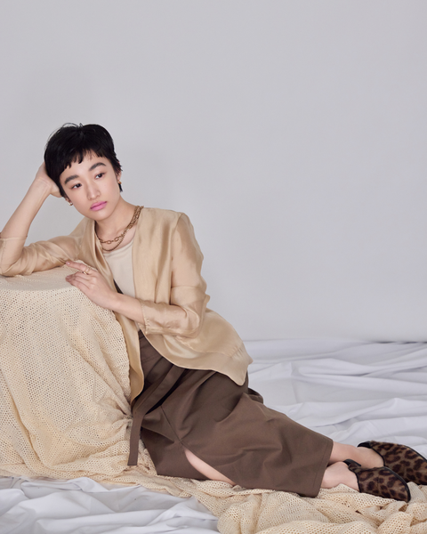 画像をギャラリービューアに読み込む, 小柄/低身長/低身長羽織/低身長ジャケット/シアージャケット/低身長シアージャケット/低身長コーディネート/ジャケット