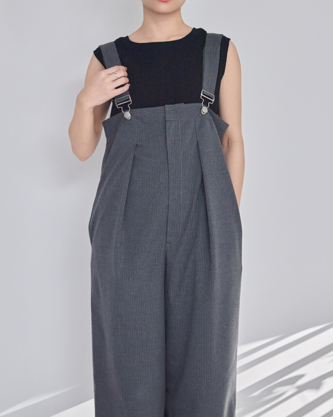 画像をギャラリービューアに読み込む, 低身長パンツ/低身長用ボトム/ボトム/インタックオーバーオール/小柄用/XSサイズ/SSサイズ/147㎝/低身長ブランド/低身長ハイウエストパンツ