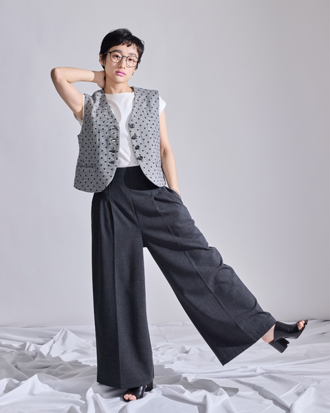 画像をギャラリービューアに読み込む, 低身長パンツ/小柄パンツ/低身長用ボトム/低身長用/韓国系/韓国風/低身長コーディネート/小柄コーデ/パンツコーデ