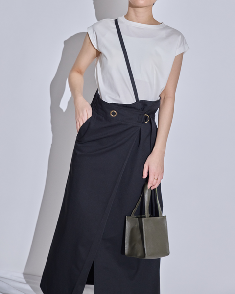 画像をギャラリービューアに読み込む, 低身長スカート/小柄スカート/低身長スカート/お直しいらず/低身長用/小柄用/低身長用ボトム/ワンショルダースカート/小柄用スカート/低身長コーデ/韓国