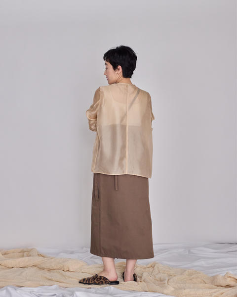 画像をギャラリービューアに読み込む, 低身長スカート/小柄スカート/低身長スカート/お直しいらず/低身長用/小柄用/低身長用ボトム/ワンショルダースカート/小柄用スカート/低身長コーデ/韓国