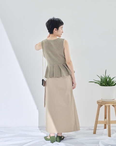 画像をギャラリービューアに読み込む, 低身長スカート/小柄スカート/低身長スカート/お直しいらず/低身長用/小柄用/低身長用ボトム/ワンショルダースカート/小柄用スカート/低身長コーデ/韓国