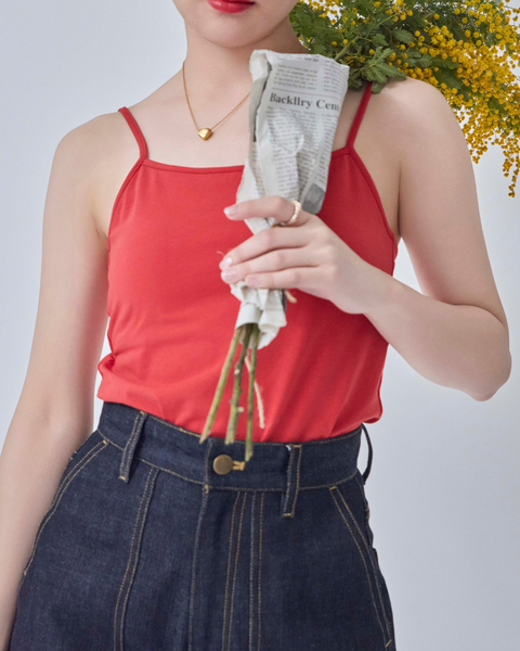 画像をギャラリービューアに読み込む, 小柄キャミソール/低身長キャミソール/カップ付きキャミソール/小柄インナー/低身長インナー/インナー/キャミソール