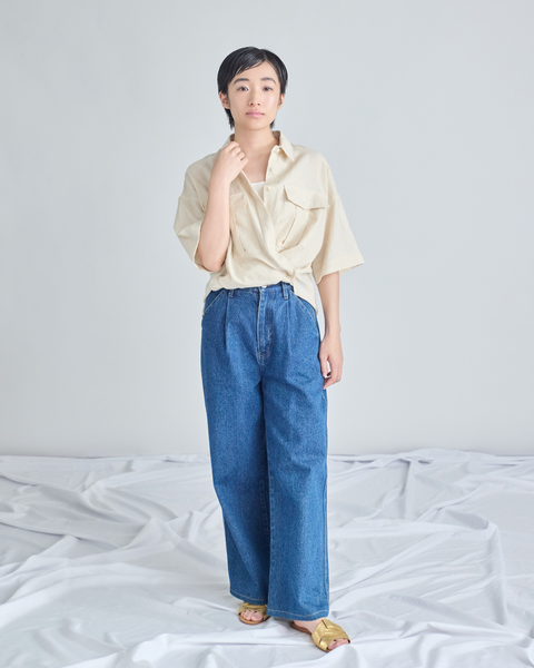 画像をギャラリービューアに読み込む, 小柄ブランド/低身長ブランド/低身長/小柄/小柄リネンシャツ/リネンシャツ/リネンパンツ/低身長リネンパンツ/低身長セットアップ/セットアップ/小柄パンツ/低身長ボトムス