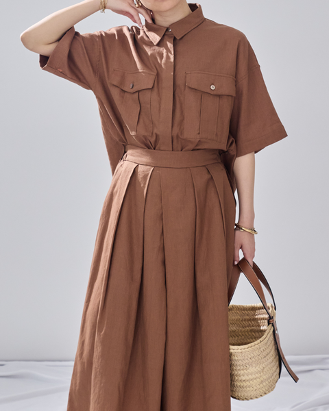 画像をギャラリービューアに読み込む, 小柄ブランド/低身長ブランド/低身長/小柄/小柄リネンシャツ/リネンシャツ/リネンパンツ/低身長リネンパンツ/低身長セットアップ/セットアップ/小柄パンツ/低身長ボトムス