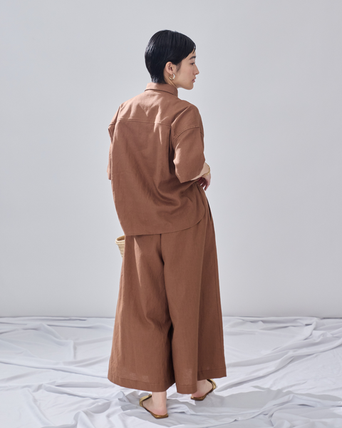 画像をギャラリービューアに読み込む, 小柄ブランド/低身長ブランド/低身長/小柄/小柄リネンシャツ/リネンシャツ/リネンパンツ/低身長リネンパンツ/低身長セットアップ/セットアップ/小柄パンツ/低身長ボトムス