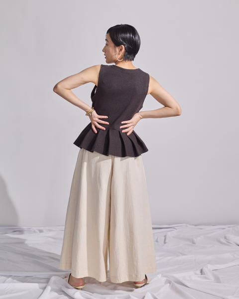 画像をギャラリービューアに読み込む, コットンリネンスカンツ(セットアップ可能)(Japan Fabric)【770】