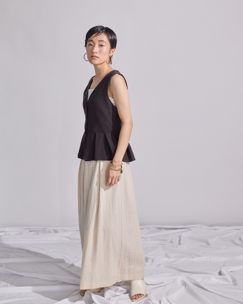 画像をギャラリービューアに読み込む, コットンリネンスカンツ(セットアップ可能)(Japan Fabric)【770】